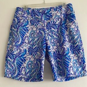 Lilly Pulitzer Luxletic Reid Shorts. EUC. Size 12